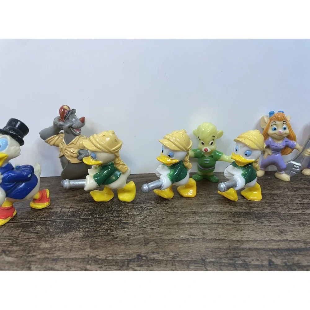 Vintage Kellogg's Disney Afternoon PVC Figures Duck Tales Rescue Rangers